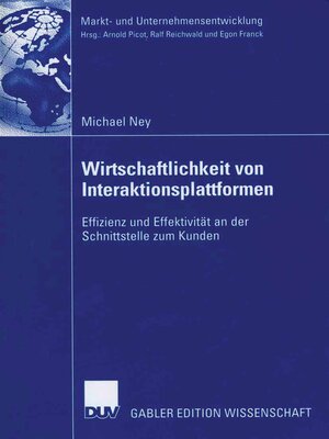 cover image of Wirtschaftlichkeit von Interaktionsplattformen